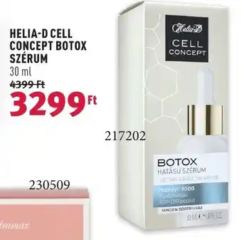 Rossmann HELIA D CELL CONCEPT BOTOX SZÉRUM 30ml ajánlat