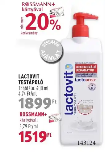 Rossmann LACTOVIT TESTÁPOLÓ 400 ml ajánlat
