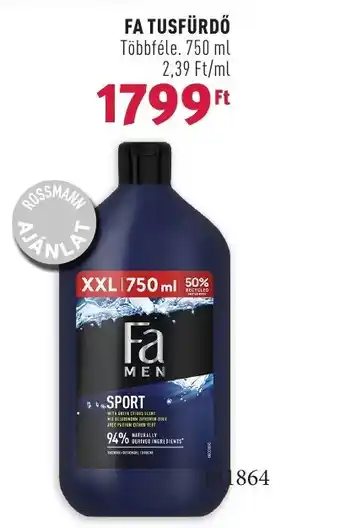 Rossmann FA TUSFÜRDŐ. 750 ml ajánlat