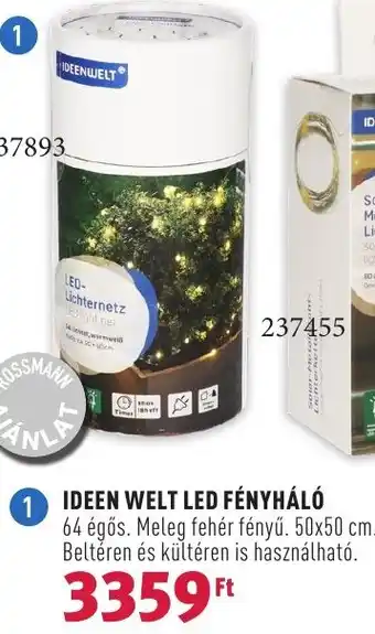 Rossmann IDEEN WELT LED FÉNYHÁLÓ ajánlat