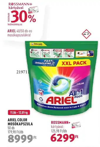 Rossmann ARIEL COLOR MOSÓKAPSZULA ajánlat