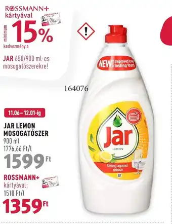 Rossmann JAR LEMON MOSOGATÓSZER 900ml ajánlat