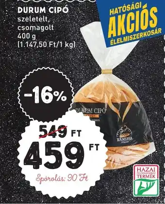 Interspar DURUM CIPÓ 400g ajánlat