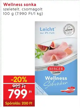 Interspar Wellness sonka 100g ajánlat