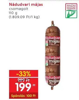 Interspar Nádudvari májas 110g ajánlat