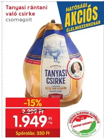 Interspar Tanyasi rántani való csirke 1kg ajánlat