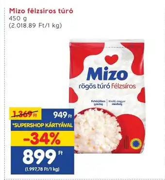 Interspar Mizo félzsíros túró 450 g ajánlat