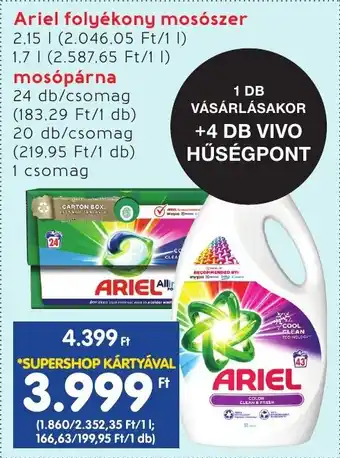 Ariel folyékony mosószer 2,15l