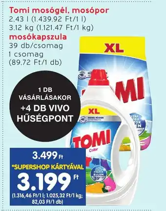 Interspar Tomi mosógél mosópor 2,43 I ajánlat