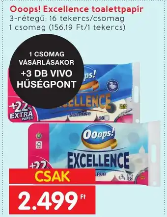 Interspar Ooops Excellence toalettpapír ajánlat