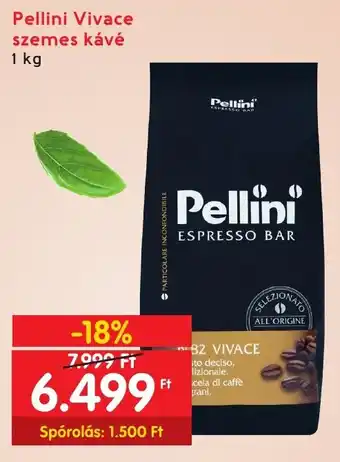 Interspar Pellini Vivace szemes kávé 1 kg ajánlat