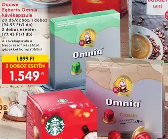 Interspar Douwe Egberts Omnia kávékapszula ajánlat