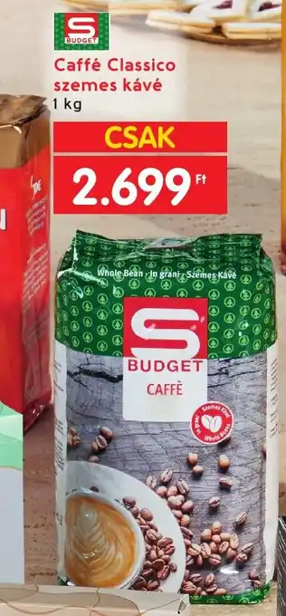 Interspar BUDGET Caffé Classico szemes kávé 1kg ajánlat