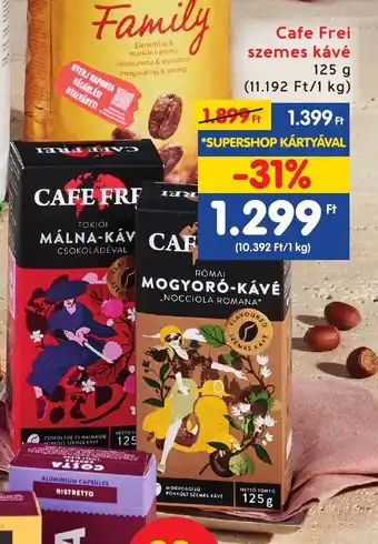 Interspar Cafe Frei szemes kávé 125 g ajánlat