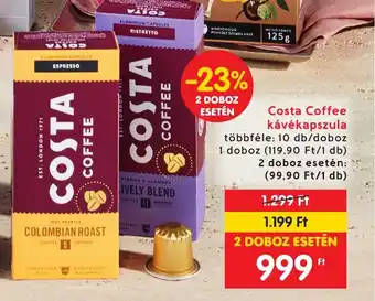 Interspar Costa Coffee kávékapszula ajánlat