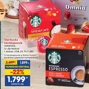 Starbucks kávékapszula