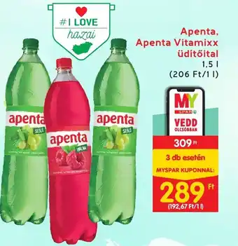 Interspar Apenta Apenta Vitamixx üdítőital 1,5l ajánlat