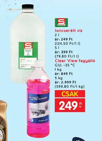 Interspar BUDGET loncserélt víz 5l ajánlat