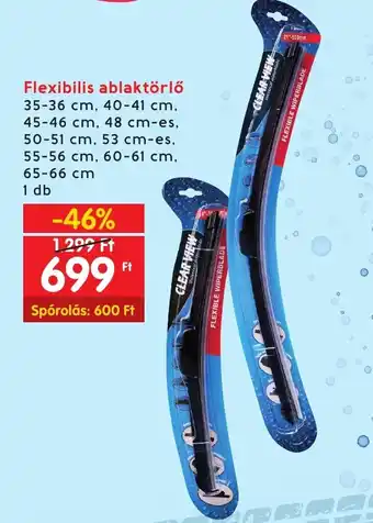 Flexibilis ablaktörlő