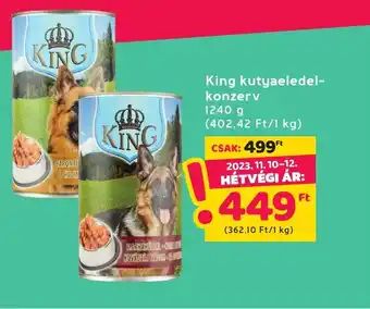 Interspar King kutyaeledel konzerv 1240g ajánlat