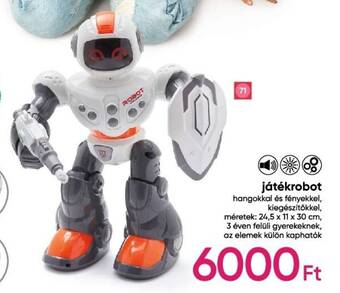 Pepco játékrobot 1 db ajánlat