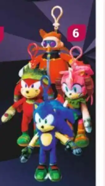 Müller PMI, SONIC AKASZTÓS PLÜSS FIGURA 15 CM S1, 6 FÉLE 1 db ajánlat