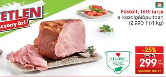 Spar Füstölt, főtt tarja 10 dkg ajánlat