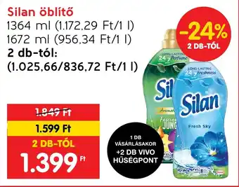 Spar Silan öblítő 1364 / 1672 ml ajánlat