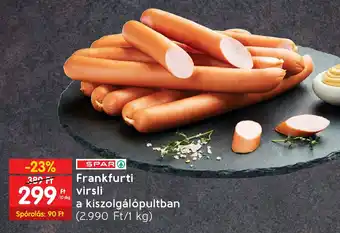 Spar SPAR Frankfurti virsli 10 dkg ajánlat