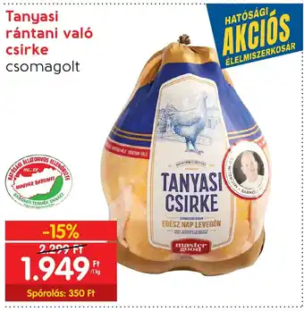 Spar Tanyasi rántani való csirke 1 kg ajánlat