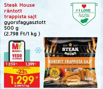 Steak House rántott trappista sajt 500 g