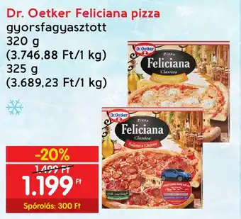 Spar Dr. Oetker Feliciana pizza 320 / 325 g ajánlat