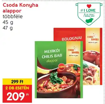 Spar Csoda Konyha alappor 45 / 47 g ajánlat