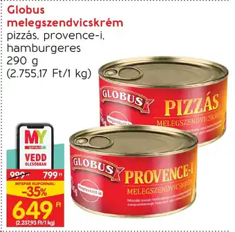Globus melegszendvicskrém 290 g
