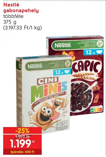 Spar Nestlé gabonapehely 375 g ajánlat