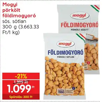 Spar Mogyi pörkölt földimogyoró 300 g ajánlat