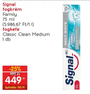 Spar Signal fogkrém stb. 75 ml / 1 db ajánlat