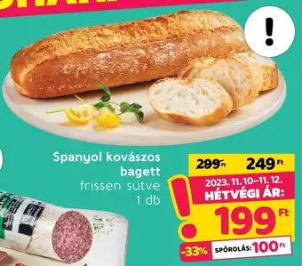 Spar Spanyol kovászos bagett 1 db ajánlat