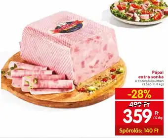 Spar Pápai extra sonka 10 dkg ajánlat