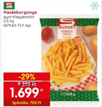 Spar Hasábburgonya 2,5 kg ajánlat