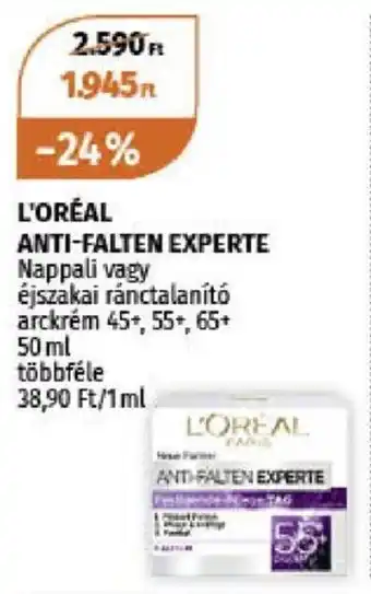 Müller L'ORÉAL ANTI-FALTEN EXPERTE 50 ml ajánlat