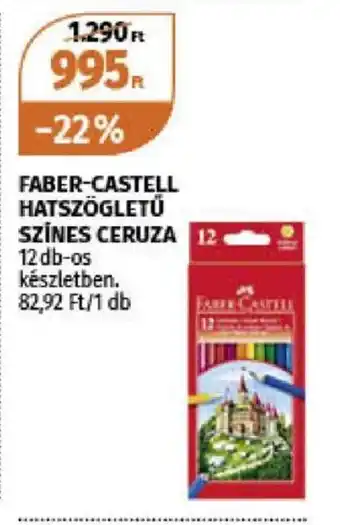 Müller FABER-CASTELL HATSZÖGLETŰ SZÍNES CERUZA 12 db ajánlat