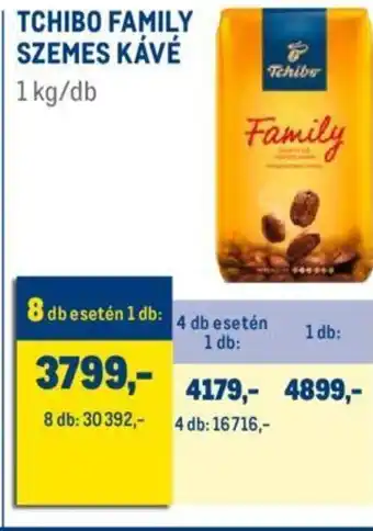 Metro TCHIBO FAMILY SZEMES KÁVÉ 1kg ajánlat