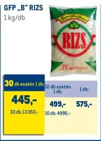 Metro GFP B RIZS 1kg ajánlat