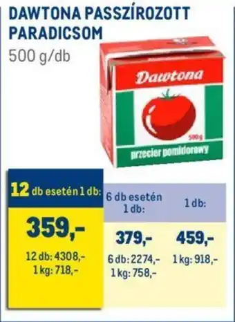 DAWTONA PASSZÍROZOTT PARADICSOM 500 g