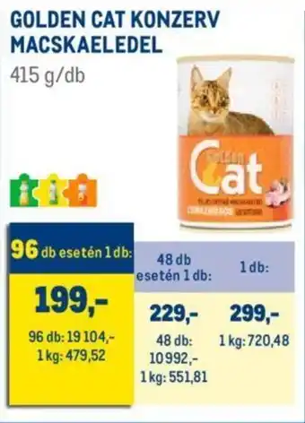 GOLDEN CAT KONZERV MACSKAELEDEL 415 g