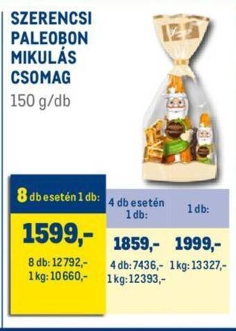 Metro SZERENCSI PALEOBON MIKULÁS CSOMAG 150g ajánlat