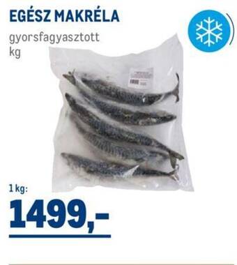 Metro EGÉSZ MAKRÉLA 1kg ajánlat