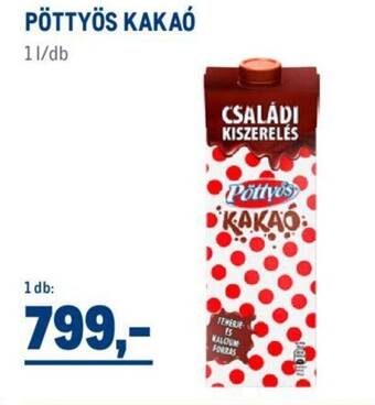 Metro PÖTTYÖS KAKAÓ 1l ajánlat
