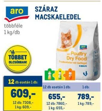 Metro aro SZÁRAZ MACSKAELEDEL 1kg ajánlat